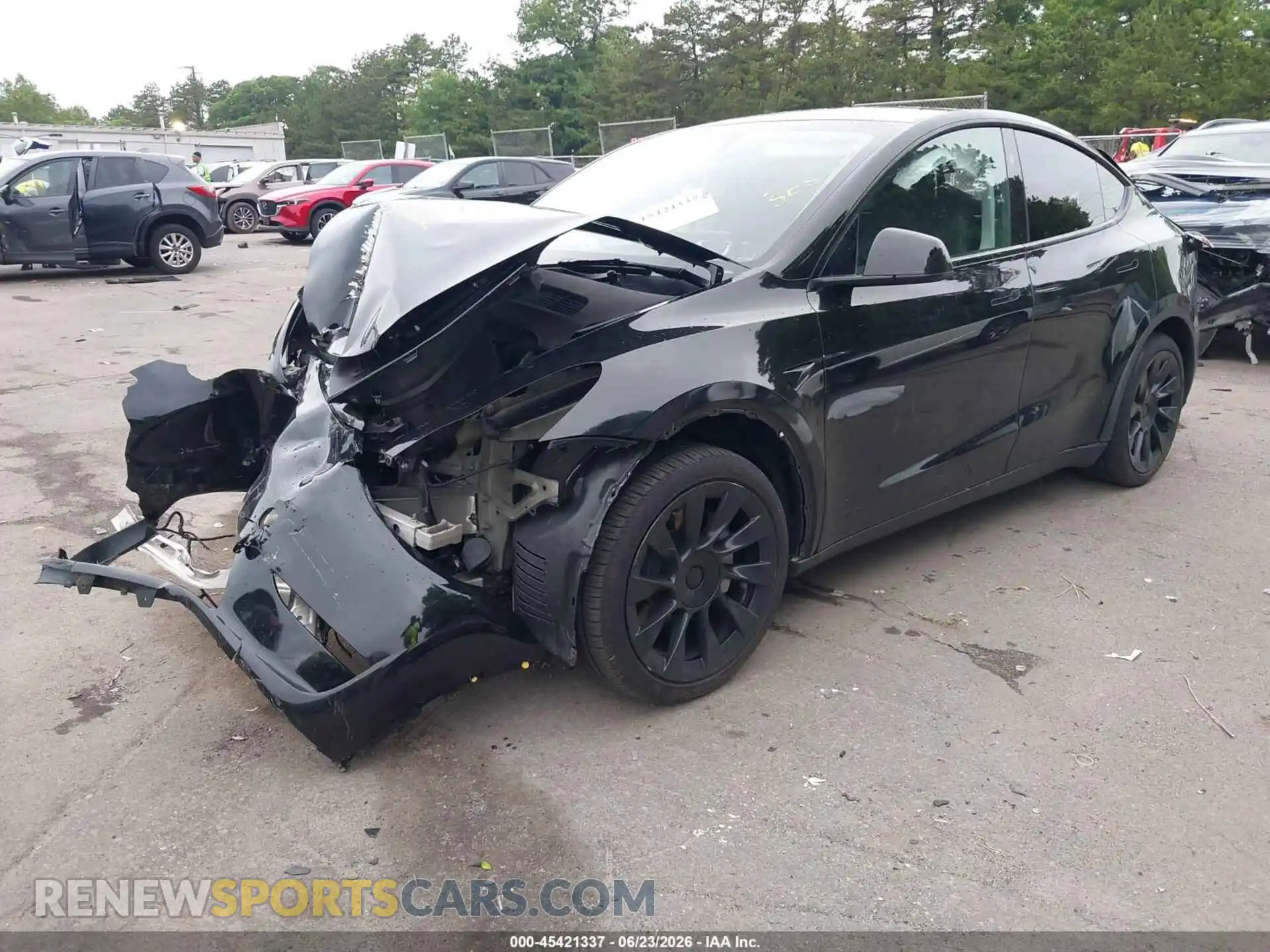 2 Photograph of a damaged car 7SAYGDEE1PA182152 TESLA MODEL Y 2023