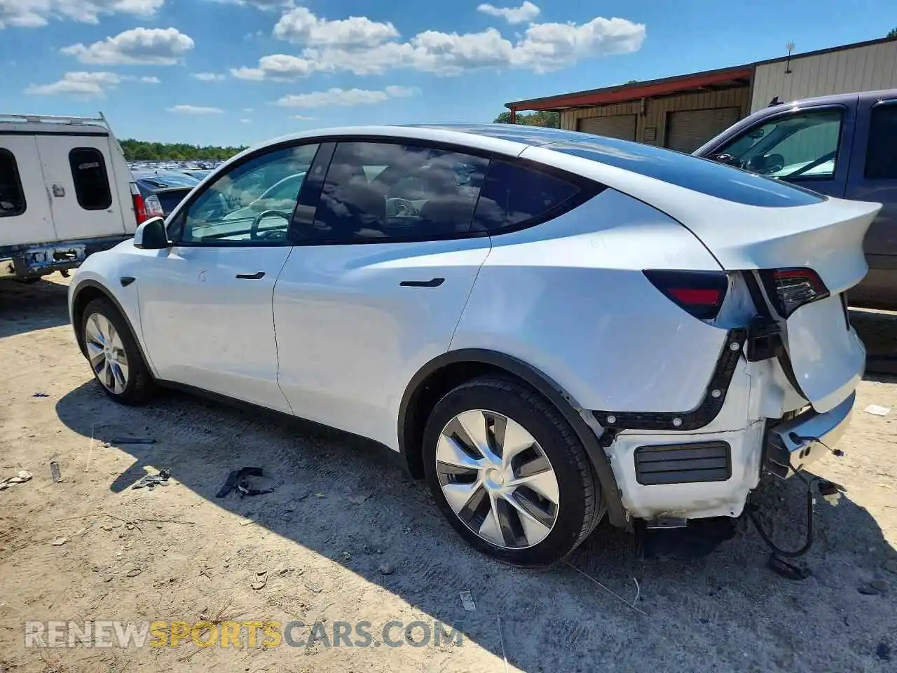 3 fotografías del automóvil dañado 7SAYGDEE1PA185357 TESLA MODEL Y 2023
