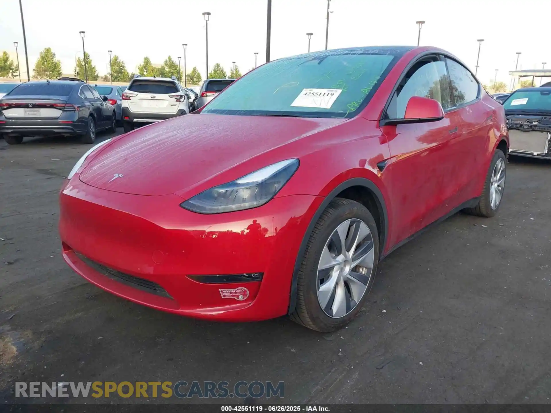 2 Photograph of a damaged car 7SAYGDEE1PA191515 TESLA MODEL Y 2023