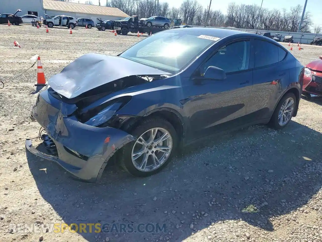1 Photograph of a damaged car 7SAYGDEE1PA199081 TESLA MODEL Y 2023