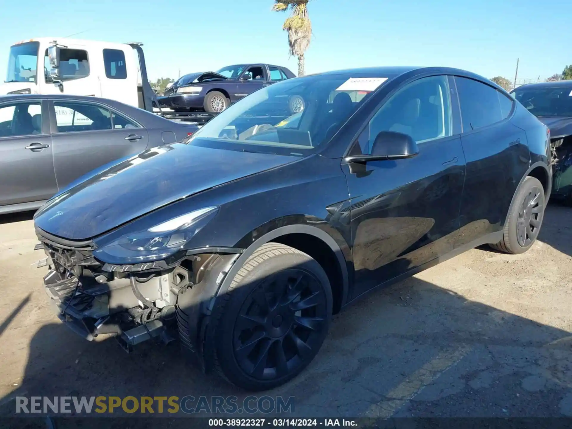 2 Photograph of a damaged car 7SAYGDEE1PA200357 TESLA MODEL Y 2023