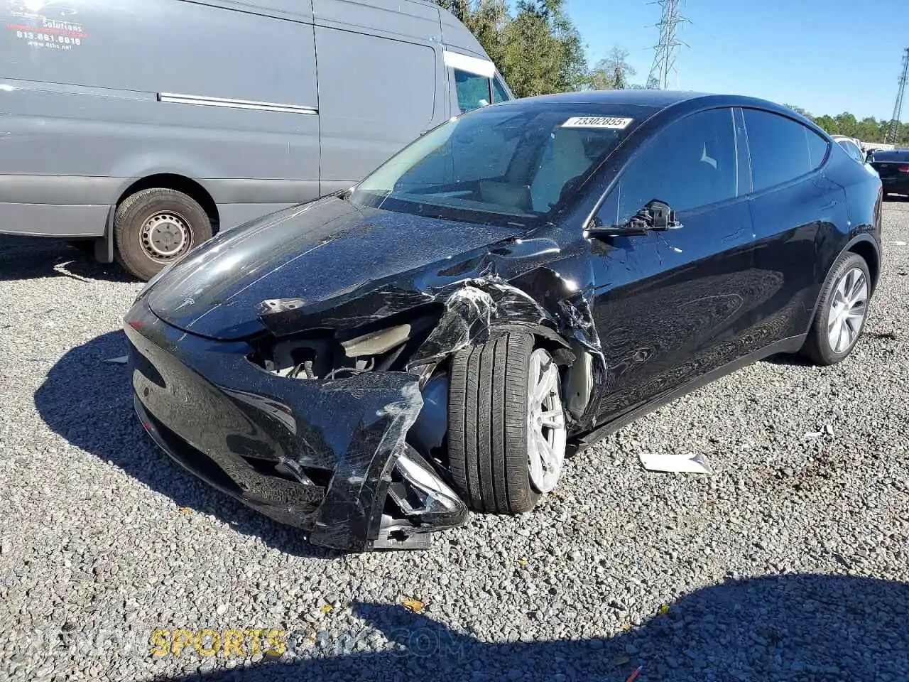 1 Photograph of a damaged car 7SAYGDEE1PA200729 TESLA MODEL Y 2023
