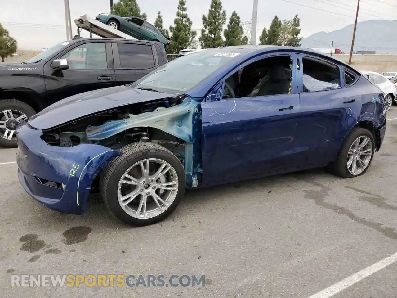 1 Photograph of a damaged car 7SAYGDEE1PA207468 TESLA MODEL Y 2023