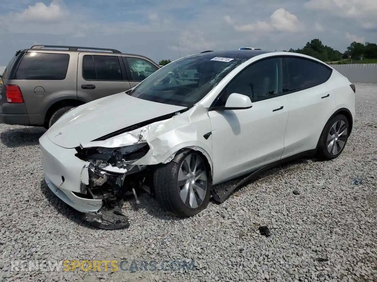 1 Photograph of a damaged car 7SAYGDEE1PF602351 TESLA MODEL Y 2023