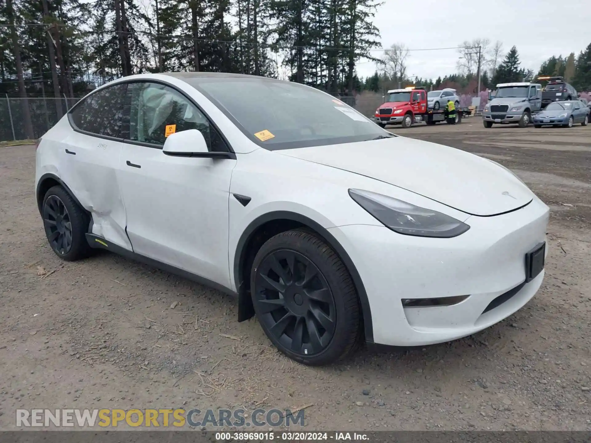 1 Photograph of a damaged car 7SAYGDEE1PF676157 TESLA MODEL Y 2023