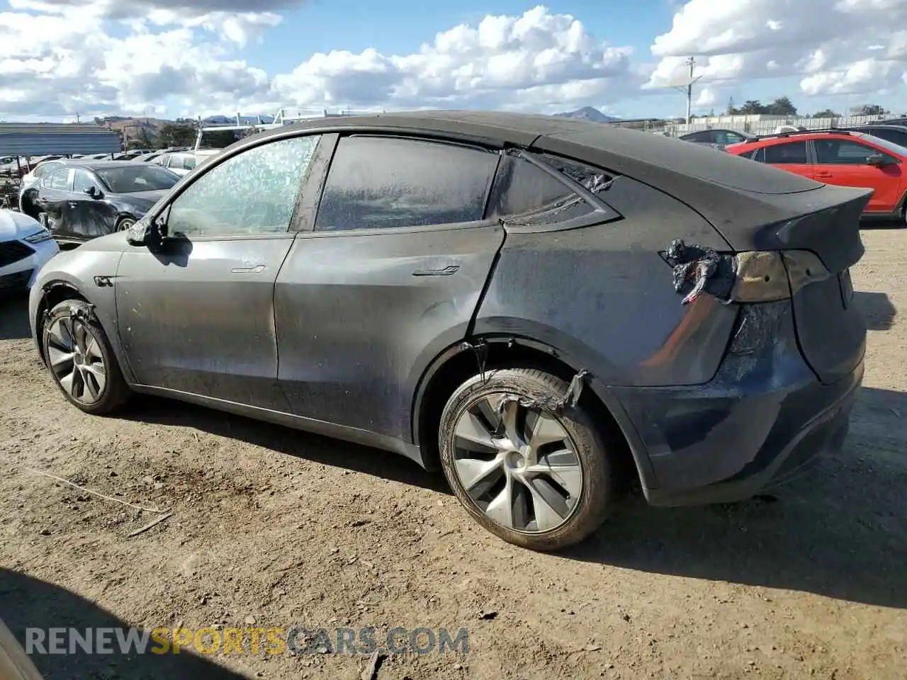 2 Photograph of a damaged car 7SAYGDEE1PF714616 TESLA MODEL Y 2023