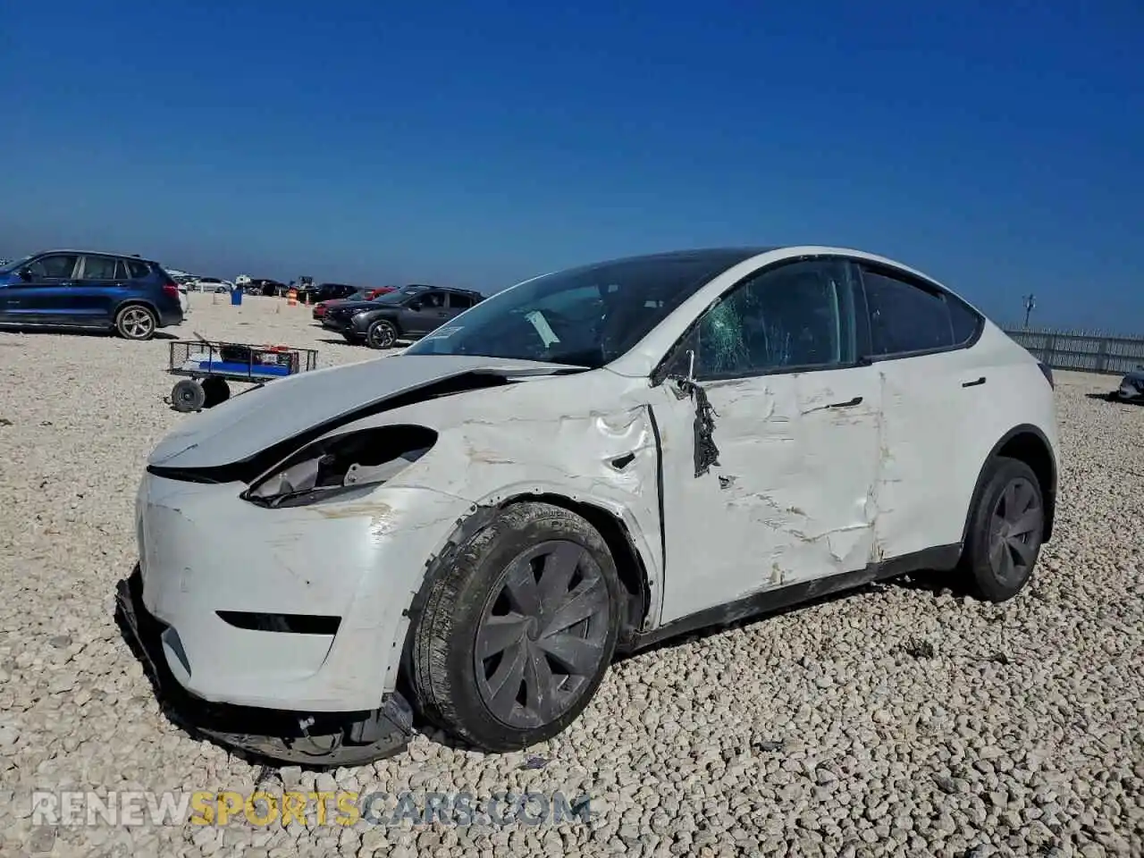 1 Photograph of a damaged car 7SAYGDEE1PF715863 TESLA MODEL Y 2023