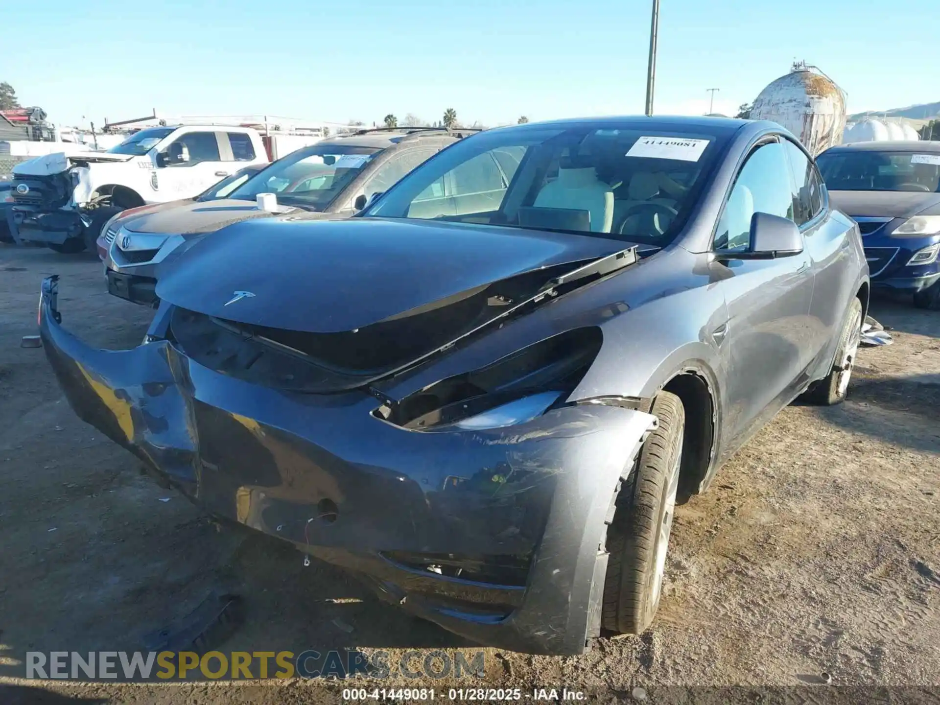 2 Photograph of a damaged car 7SAYGDEE1PF738799 TESLA MODEL Y 2023