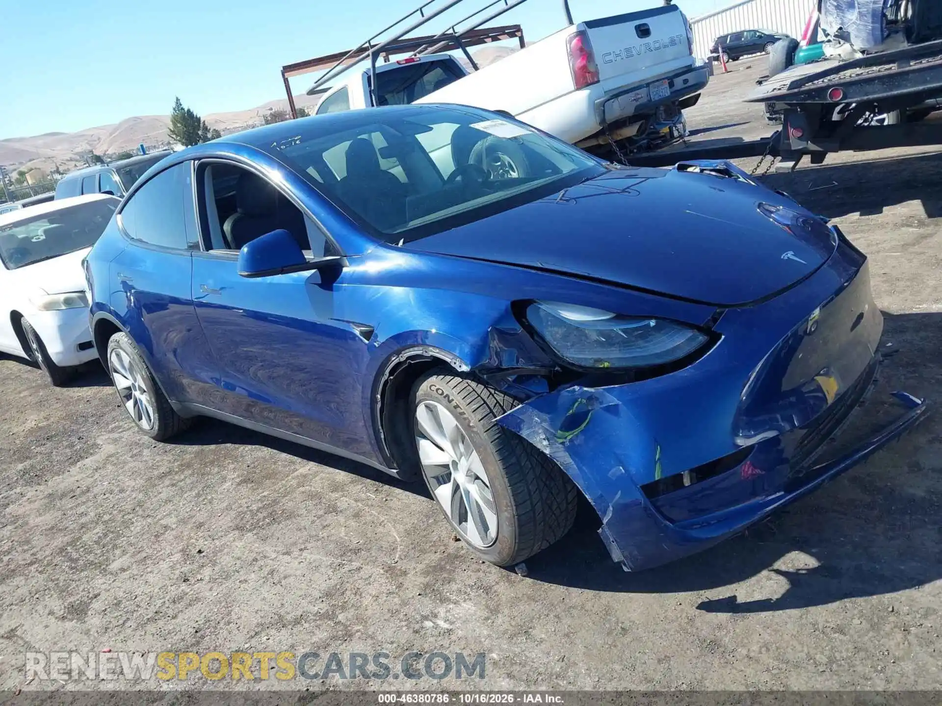 1 Photograph of a damaged car 7SAYGDEE1PF747552 TESLA MODEL Y 2023