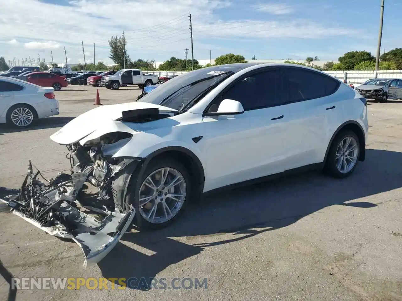 1 Photograph of a damaged car 7SAYGDEE1PF760026 TESLA MODEL Y 2023
