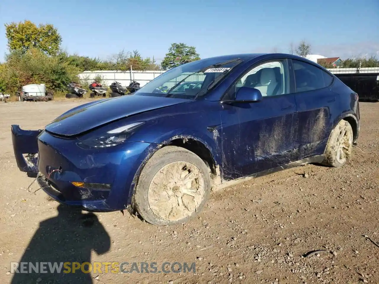 1 Photograph of a damaged car 7SAYGDEE1PF785914 TESLA MODEL Y 2023