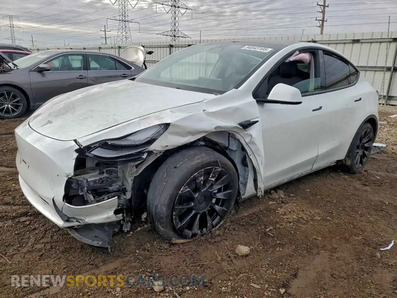 1 Photograph of a damaged car 7SAYGDEE1PF805756 TESLA MODEL Y 2023