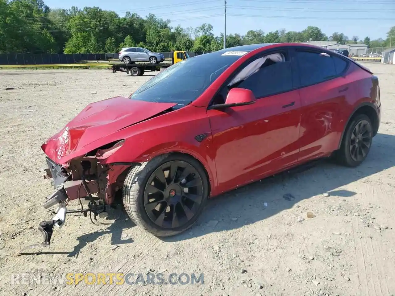 1 Photograph of a damaged car 7SAYGDEE1PF828874 TESLA MODEL Y 2023