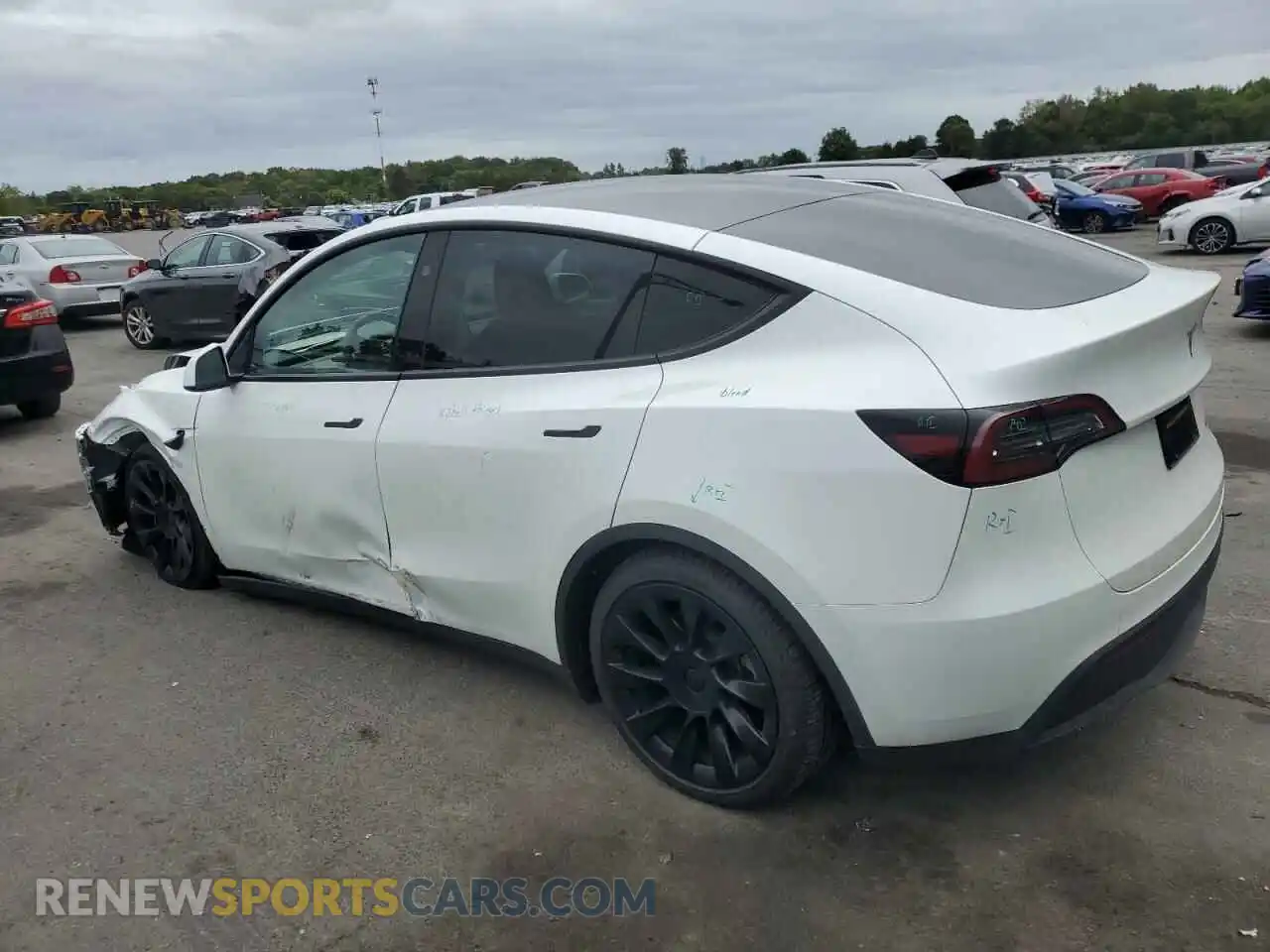 2 Photograph of a damaged car 7SAYGDEE1PF839759 TESLA MODEL Y 2023