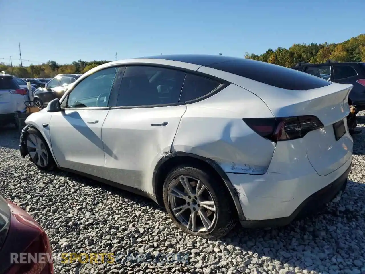 2 Photograph of a damaged car 7SAYGDEE1PF883051 TESLA MODEL Y 2023