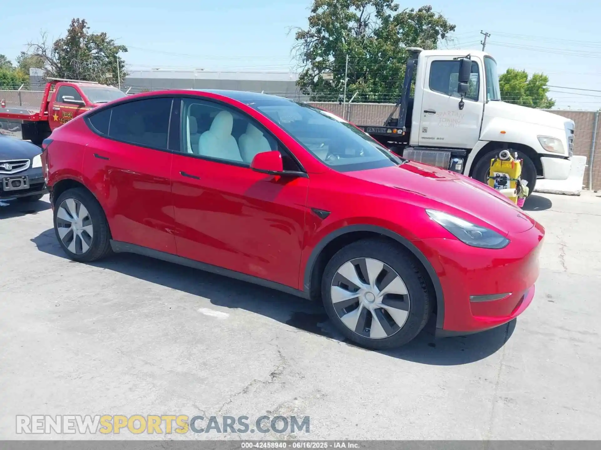 1 Фотография поврежденного автомобиля 7SAYGDEE1PF884118 TESLA MODEL Y 2023