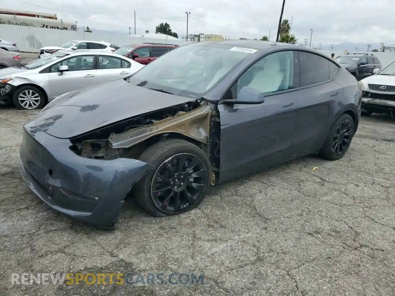 1 Photograph of a damaged car 7SAYGDEE1PF899301 TESLA MODEL Y 2023