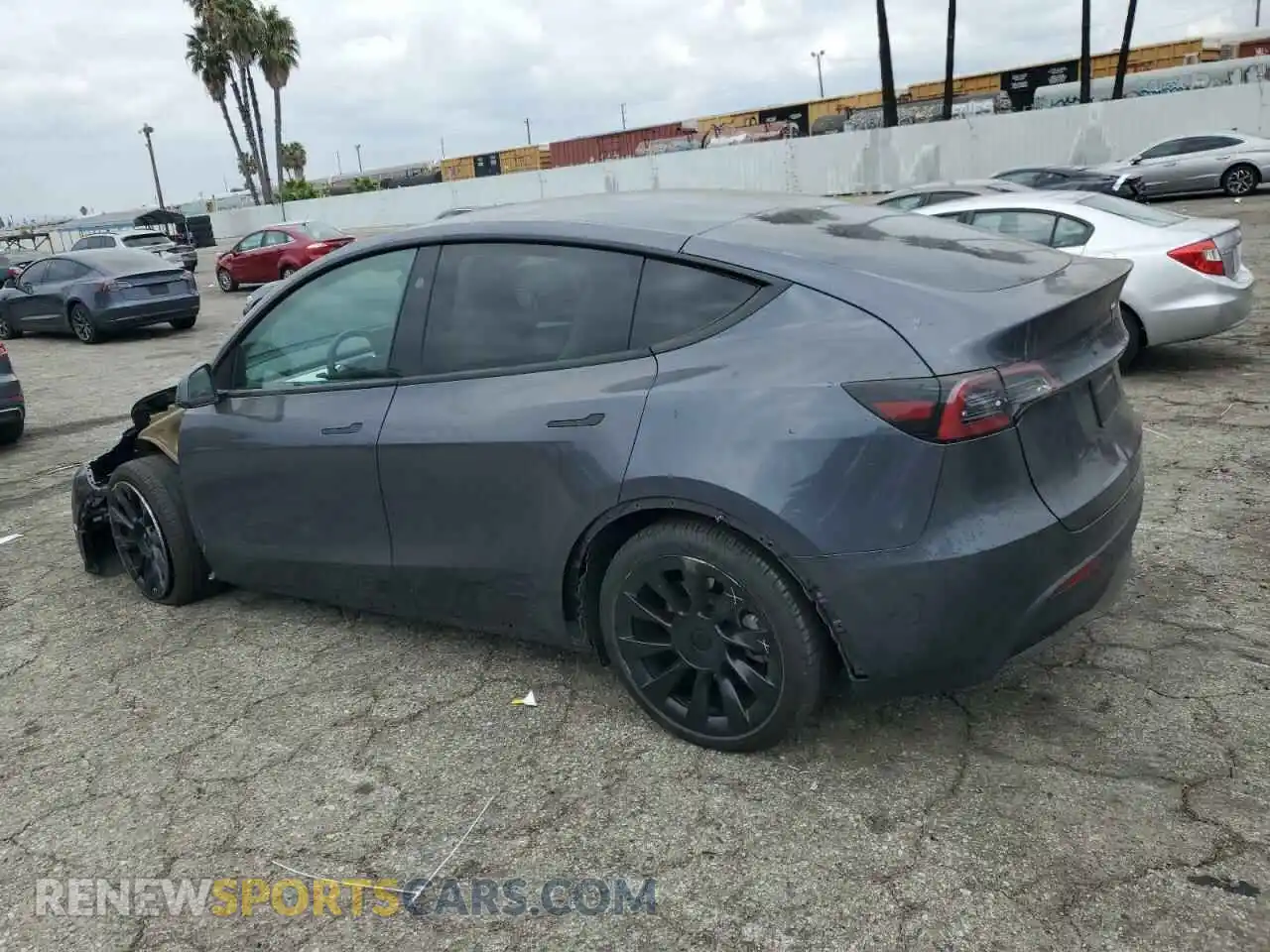 2 Photograph of a damaged car 7SAYGDEE1PF899301 TESLA MODEL Y 2023