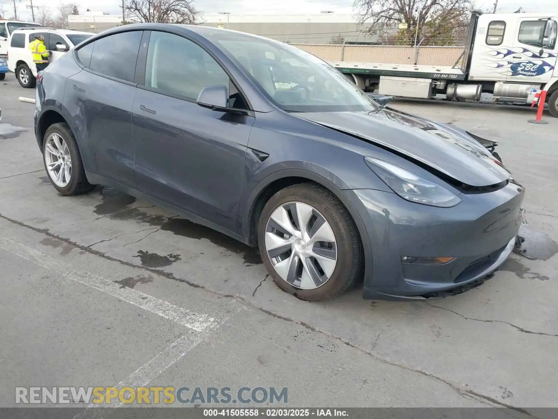 1 Photograph of a damaged car 7SAYGDEE1PF914086 TESLA MODEL Y 2023