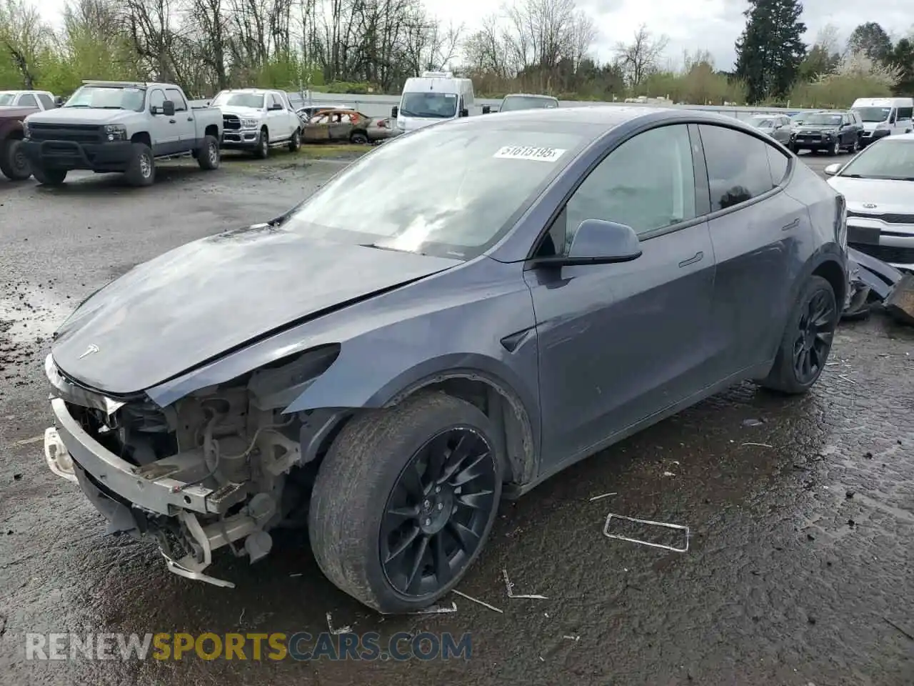1 Photograph of a damaged car 7SAYGDEE1PF937867 TESLA MODEL Y 2023