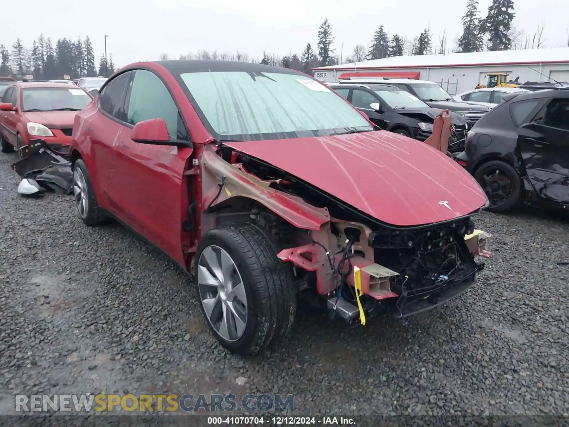 1 Photograph of a damaged car 7SAYGDEE1PF966222 TESLA MODEL Y 2023