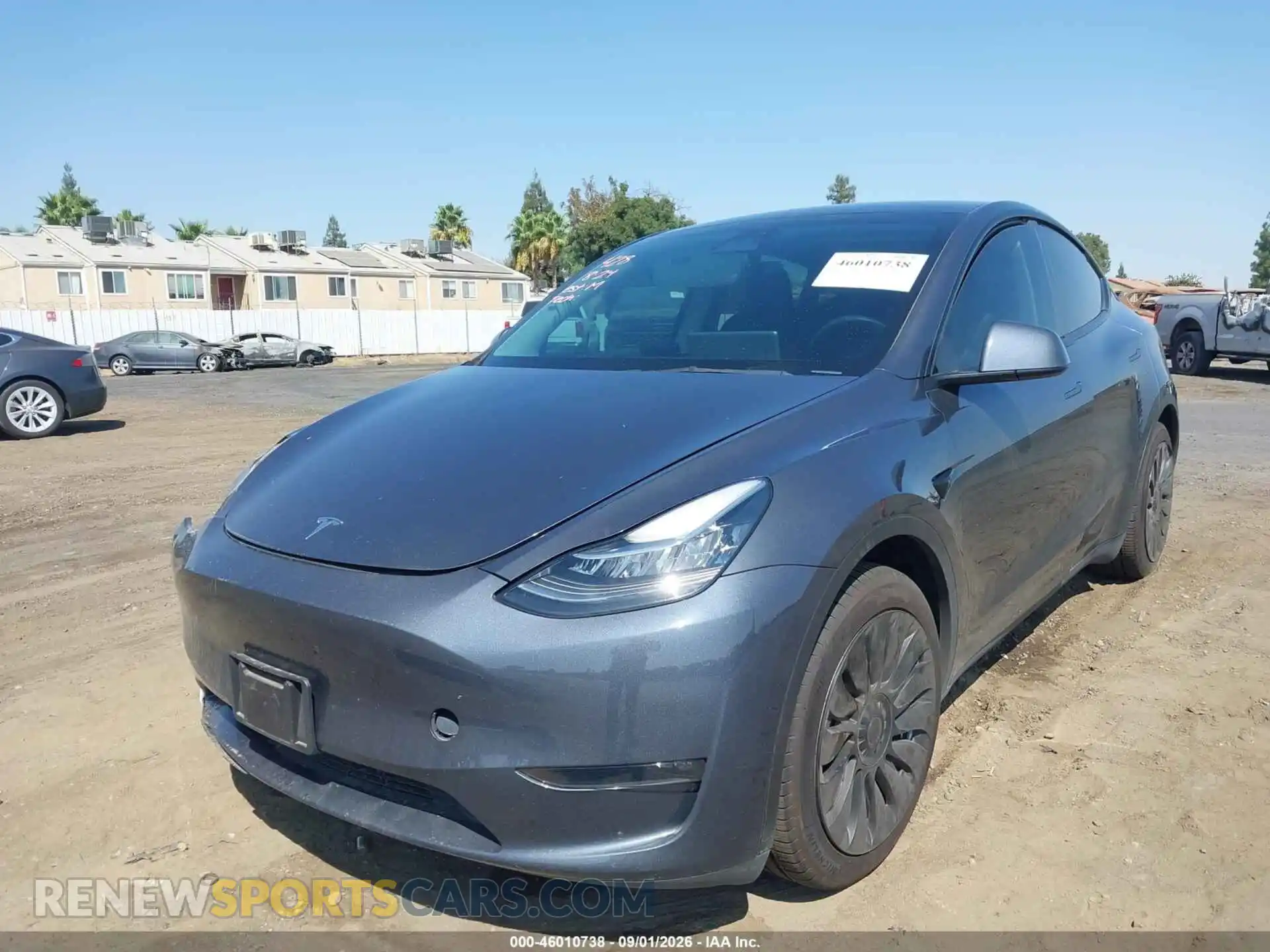 2 fotografías del automóvil dañado 7SAYGDEE2PA036696 TESLA MODEL Y 2023