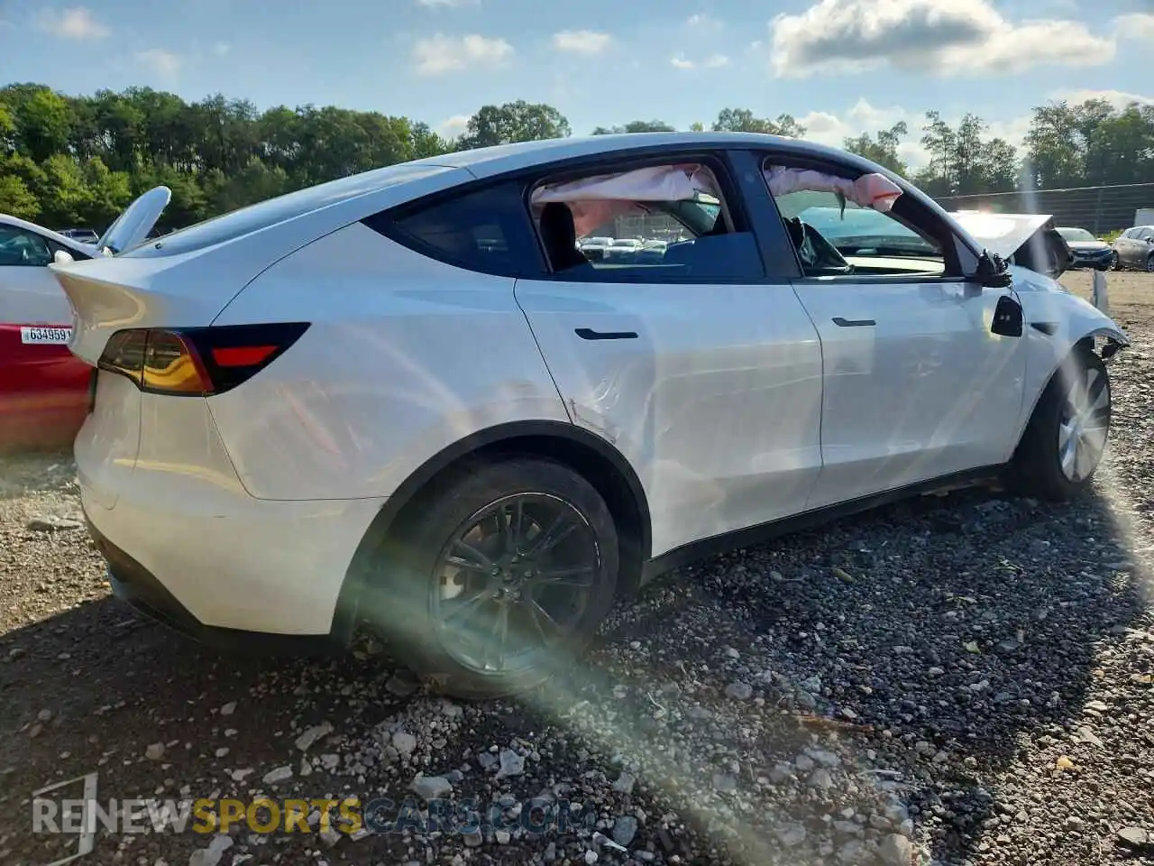 3 fotografías del automóvil dañado 7SAYGDEE2PA042109 TESLA MODEL Y 2023