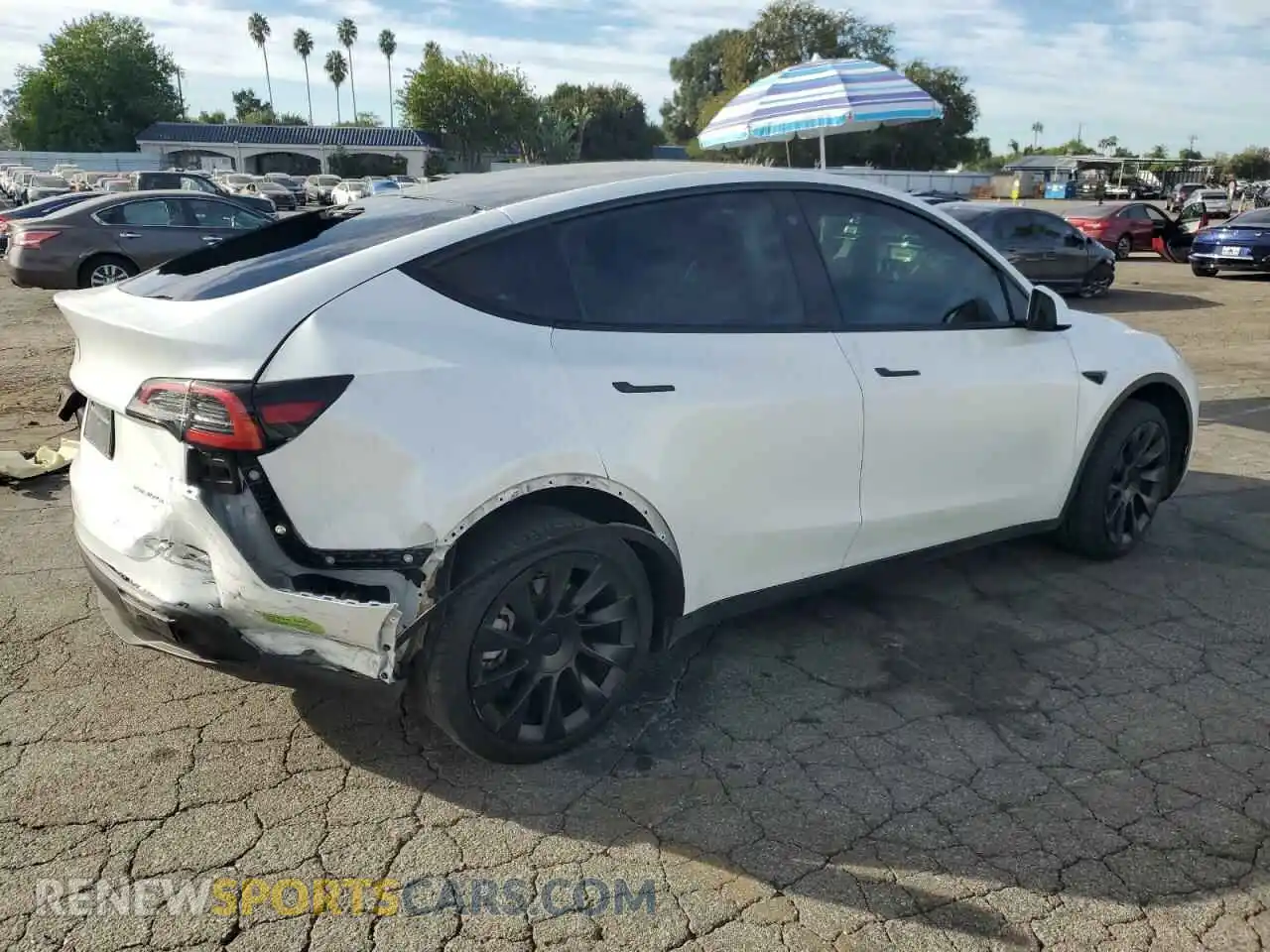 3 fotografías del automóvil dañado 7SAYGDEE2PA045530 TESLA MODEL Y 2023