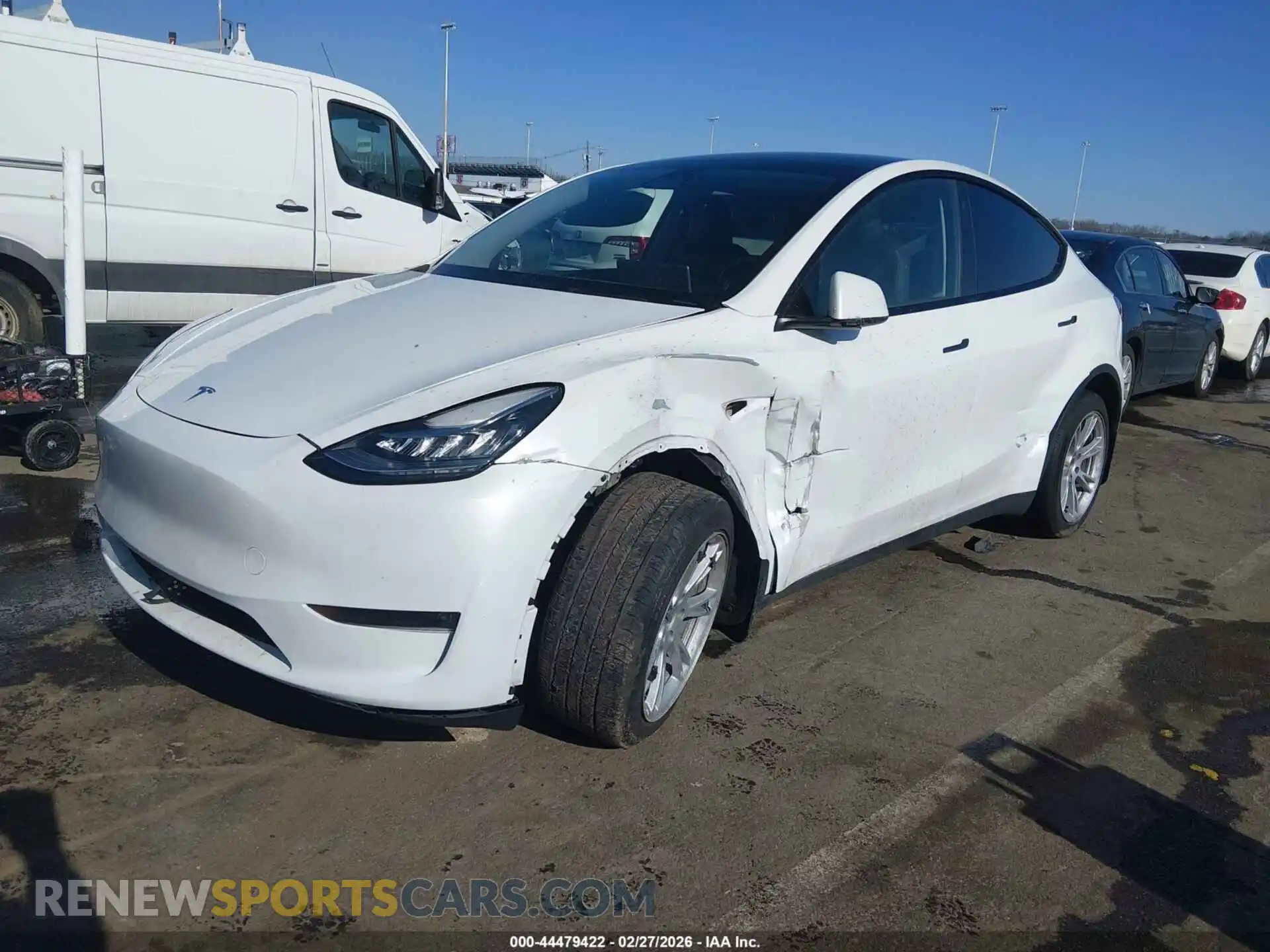 2 Photograph of a damaged car 7SAYGDEE2PA078527 TESLA MODEL Y 2023
