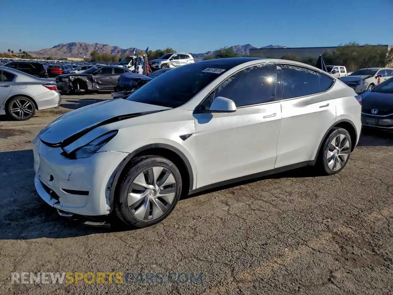 1 Photograph of a damaged car 7SAYGDEE2PA102020 TESLA MODEL Y 2023