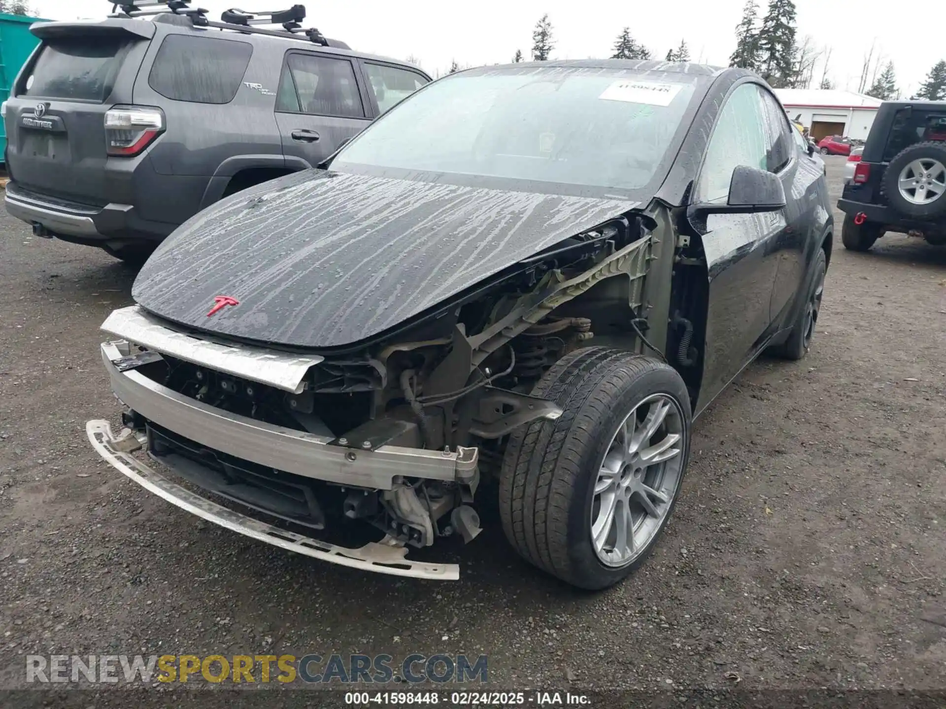 2 Фотография поврежденного автомобиля 7SAYGDEE2PA104799 TESLA MODEL Y 2023