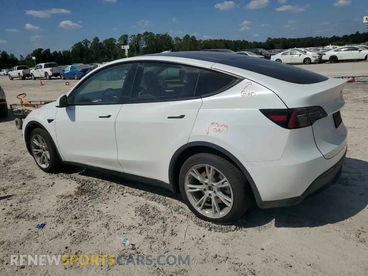 2 Photograph of a damaged car 7SAYGDEE2PA130903 TESLA MODEL Y 2023