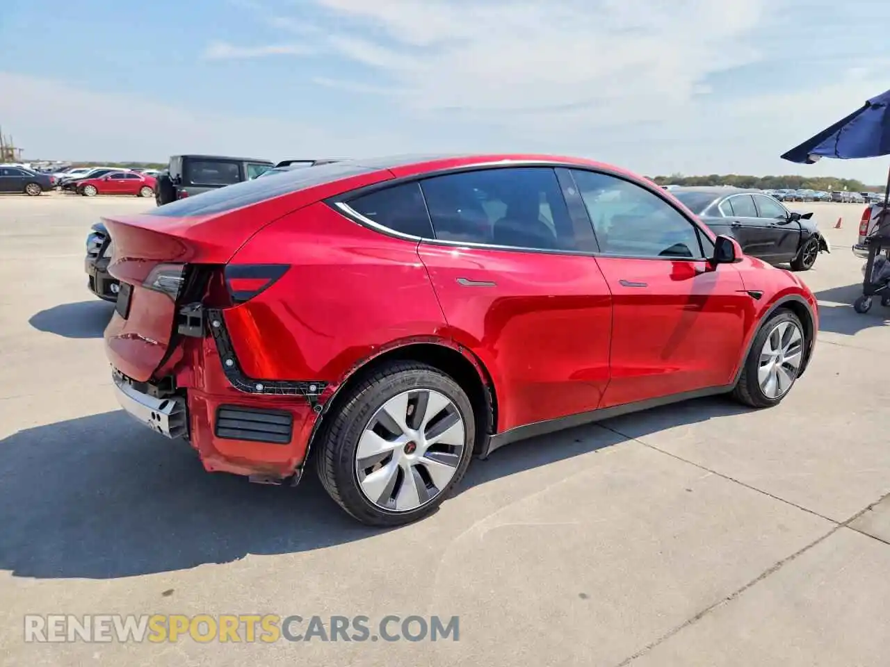 3 fotografías del automóvil dañado 7SAYGDEE2PA137804 TESLA MODEL Y 2023