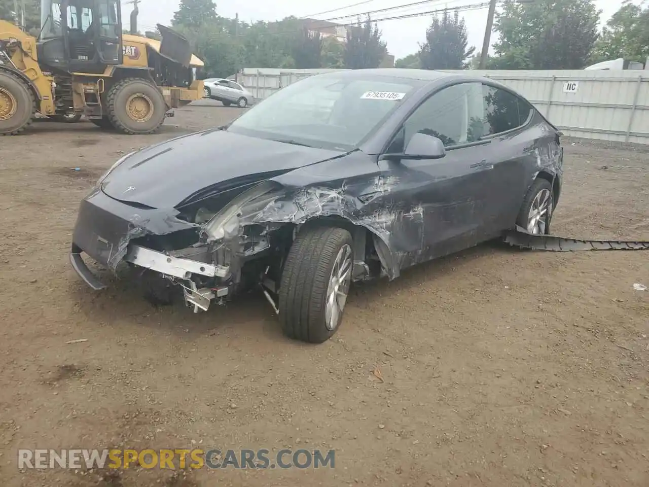 1 Photograph of a damaged car 7SAYGDEE2PA180779 TESLA MODEL Y 2023