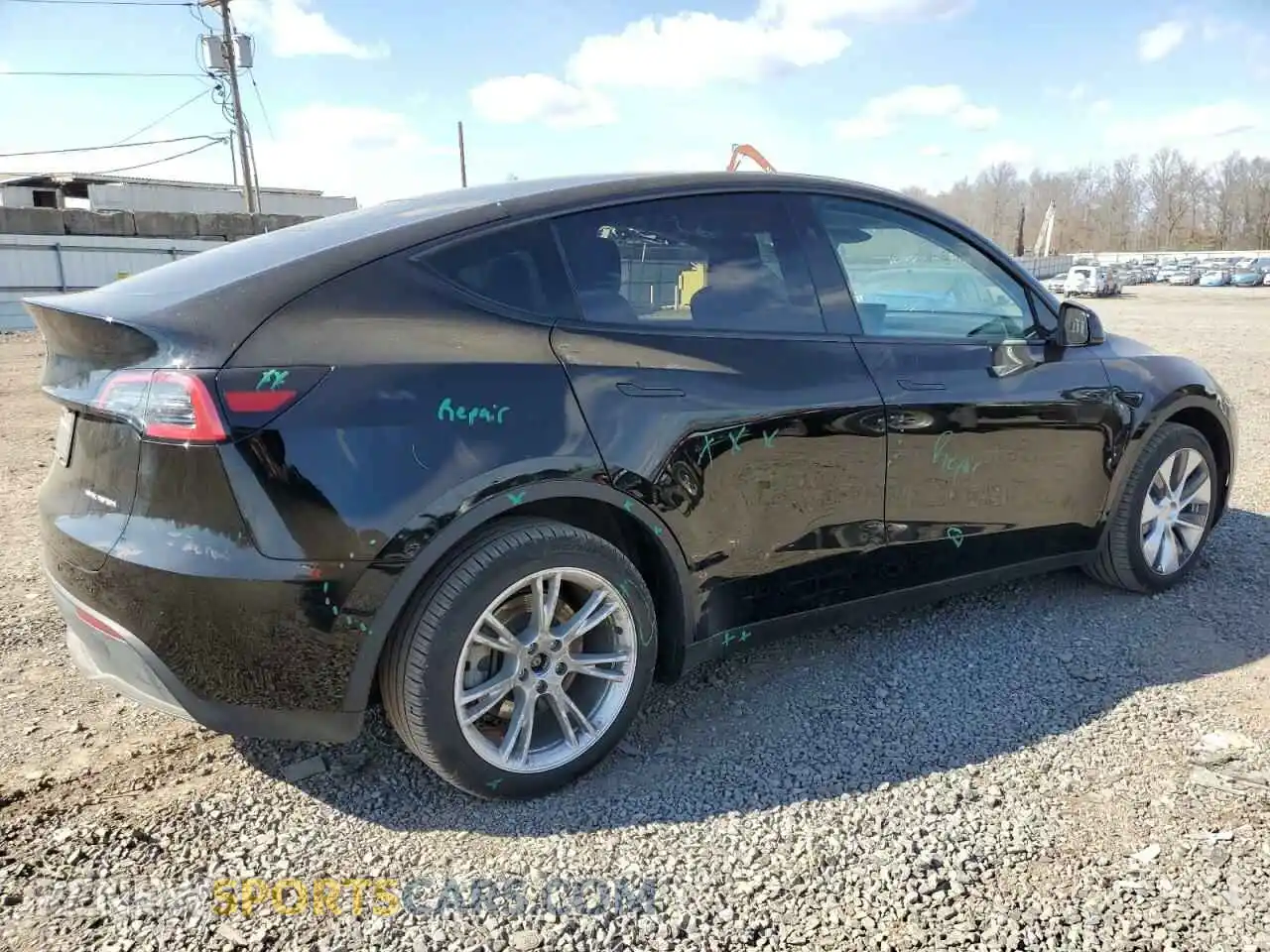 3 Photograph of a damaged car 7SAYGDEE2PA189272 TESLA MODEL Y 2023