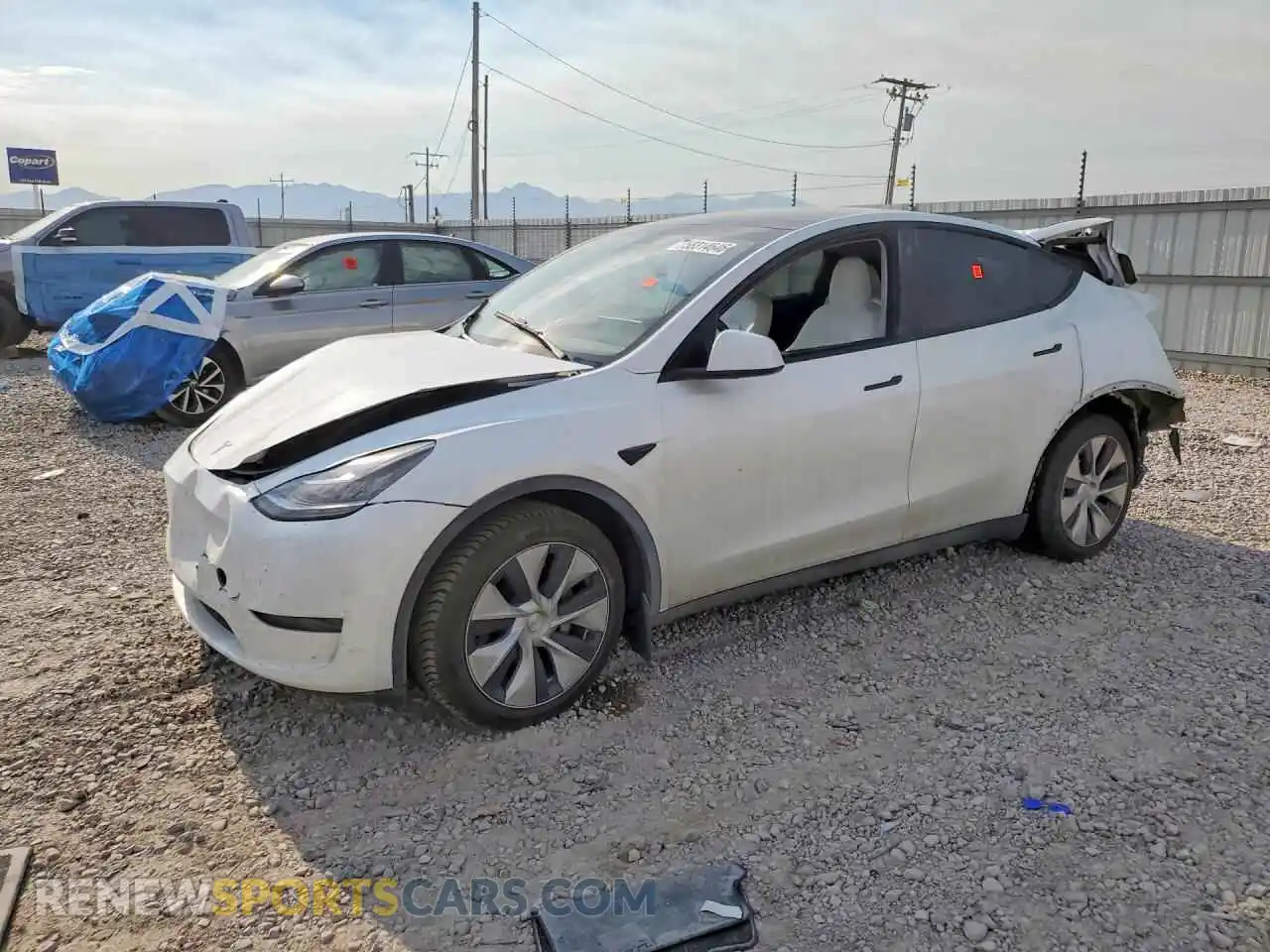 1 Photograph of a damaged car 7SAYGDEE2PF617277 TESLA MODEL Y 2023