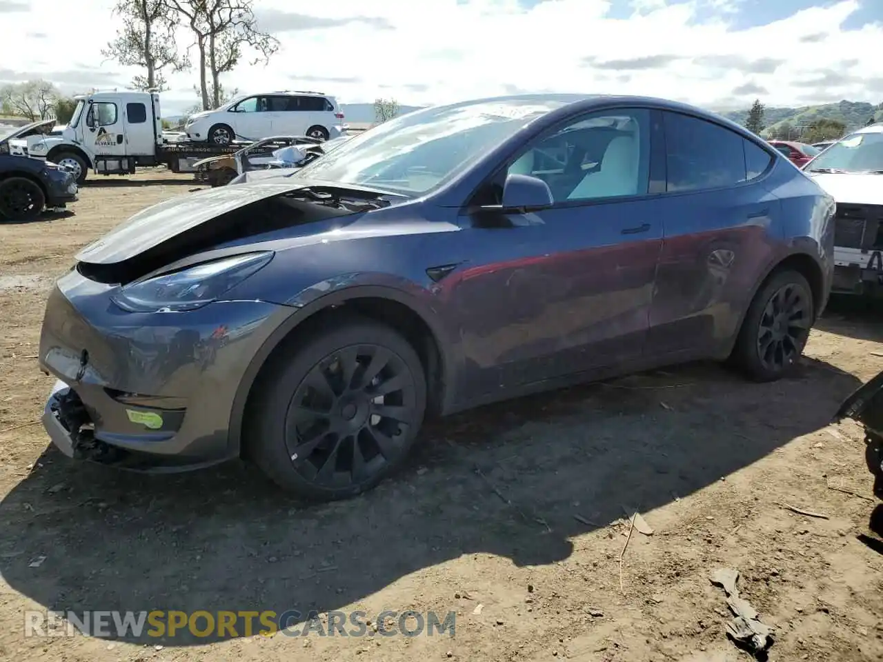 1 Photograph of a damaged car 7SAYGDEE2PF637836 TESLA MODEL Y 2023