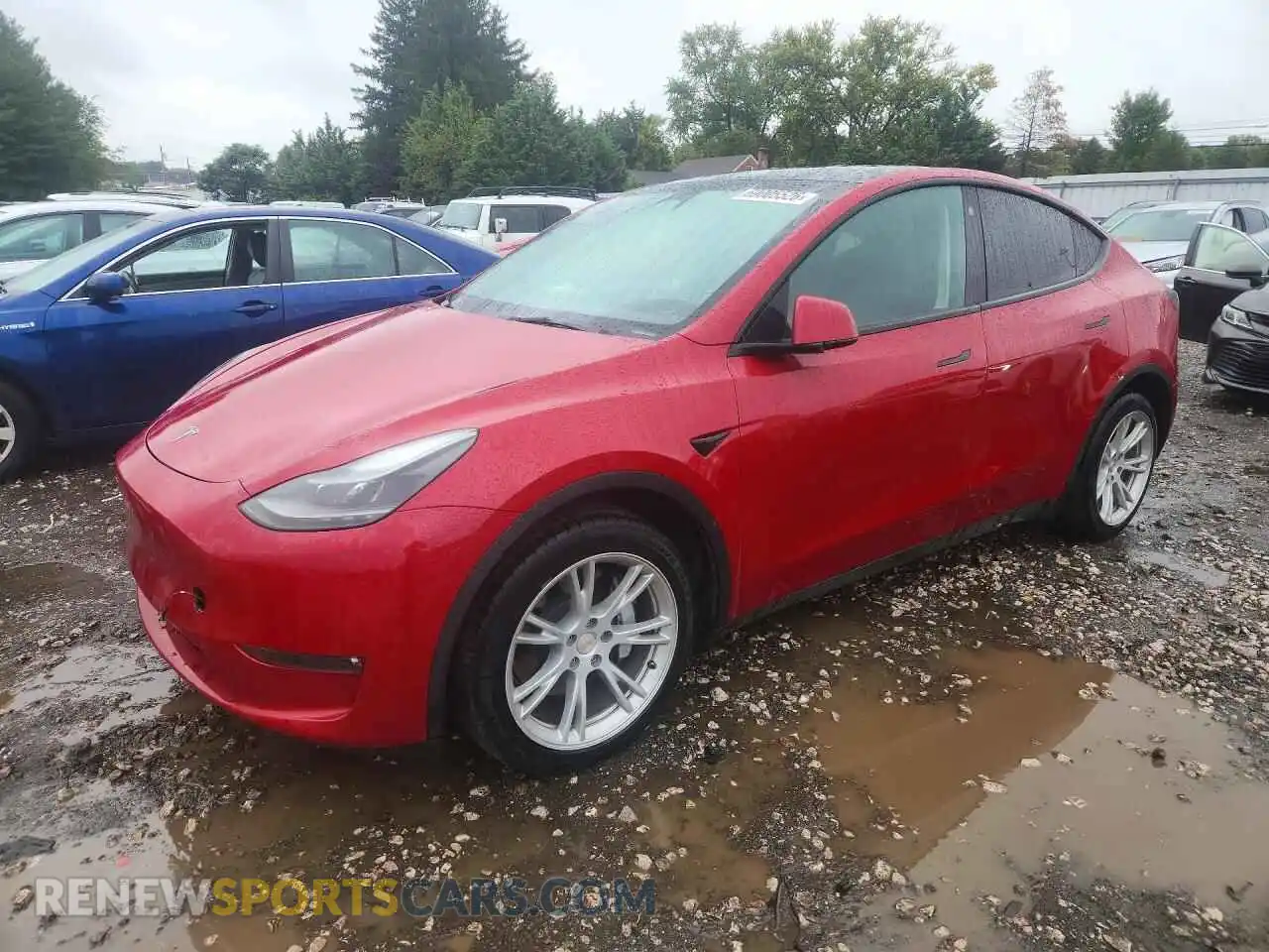 1 Photograph of a damaged car 7SAYGDEE2PF661294 TESLA MODEL Y 2023