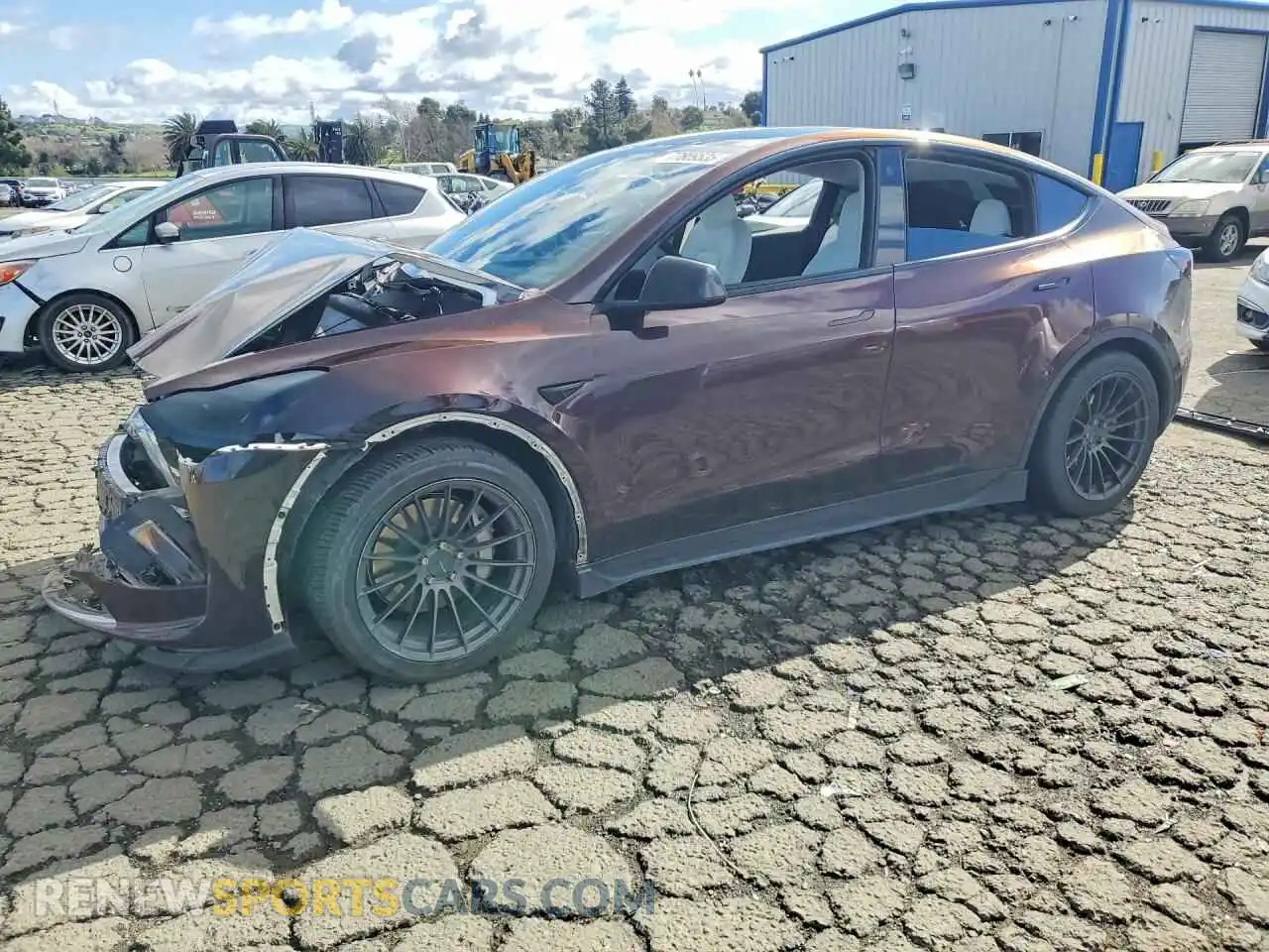1 Фотография поврежденного автомобиля 7SAYGDEE2PF683764 TESLA MODEL Y 2023