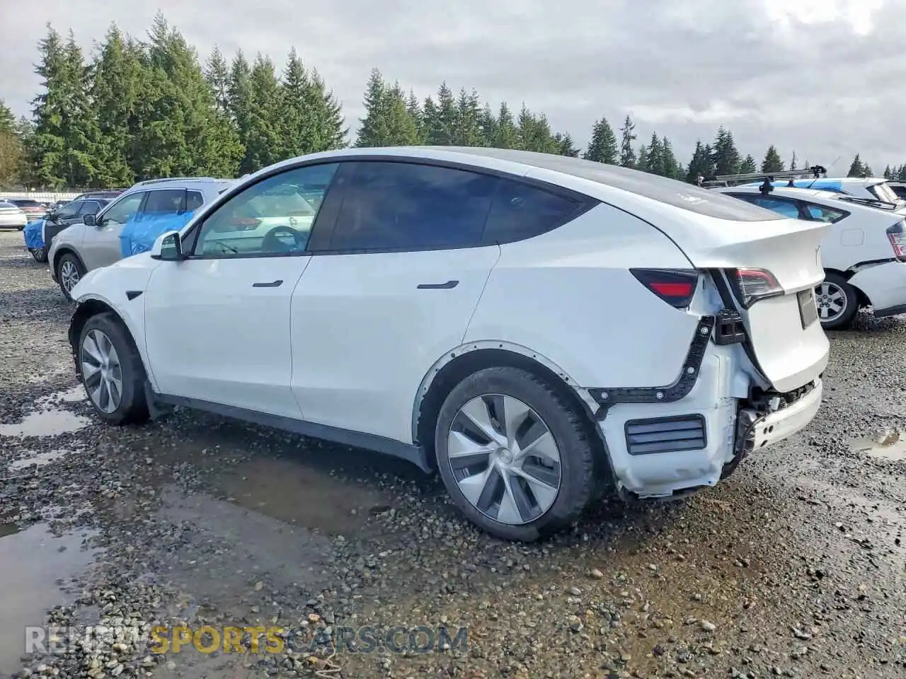 2 Photograph of a damaged car 7SAYGDEE2PF687314 TESLA MODEL Y 2023