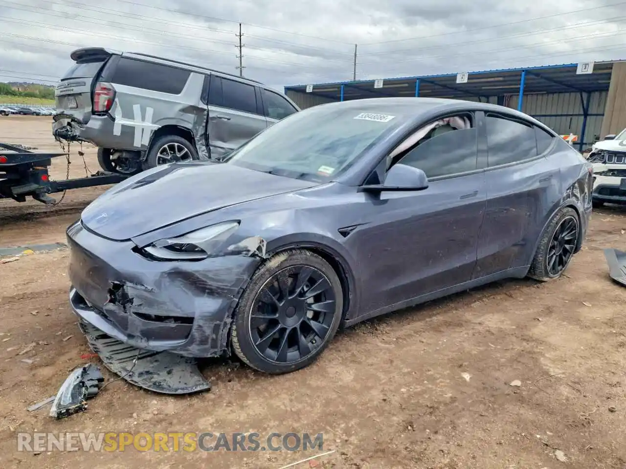 1 Photograph of a damaged car 7SAYGDEE2PF692173 TESLA MODEL Y 2023