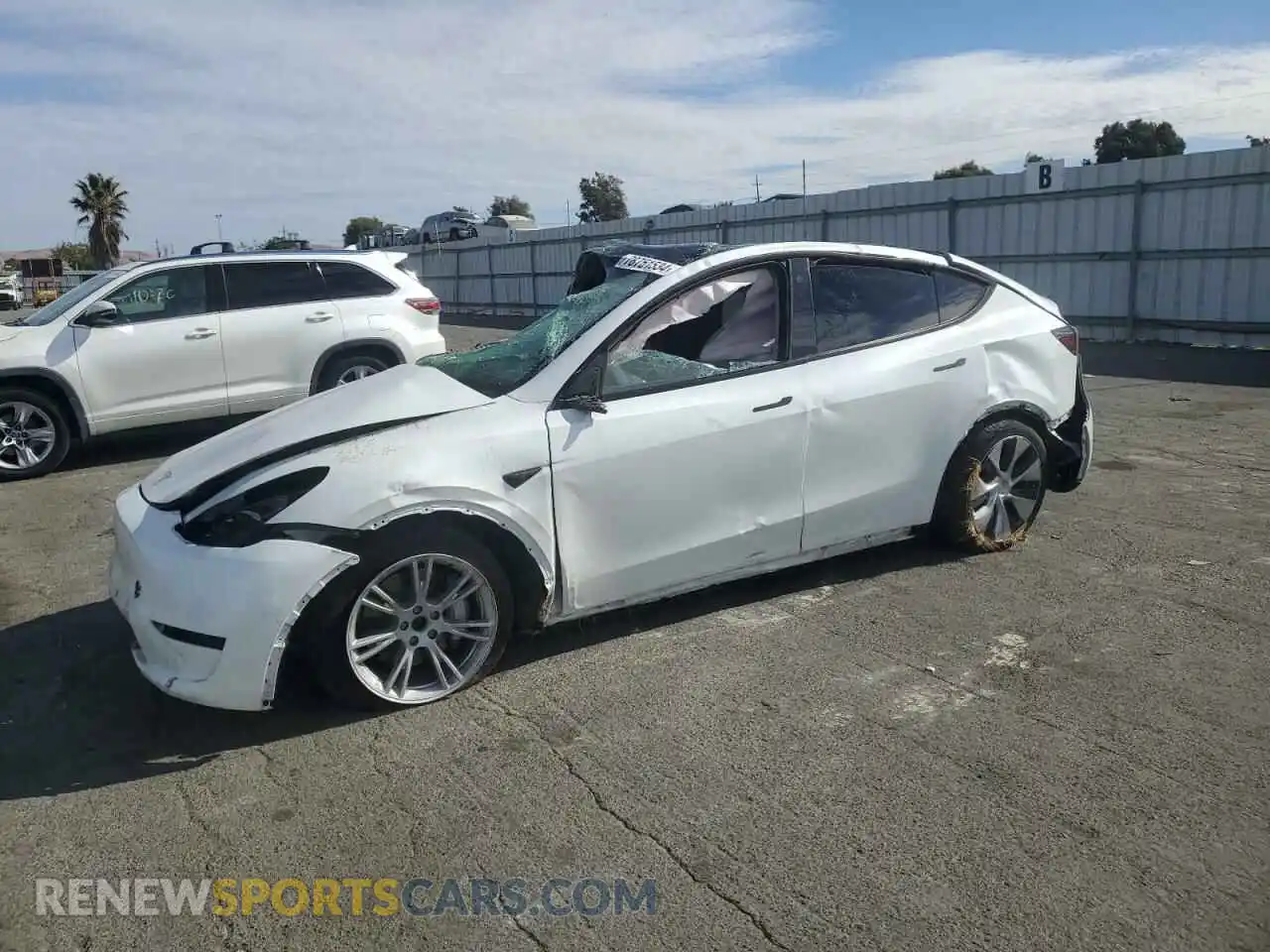 1 Photograph of a damaged car 7SAYGDEE2PF738780 TESLA MODEL Y 2023