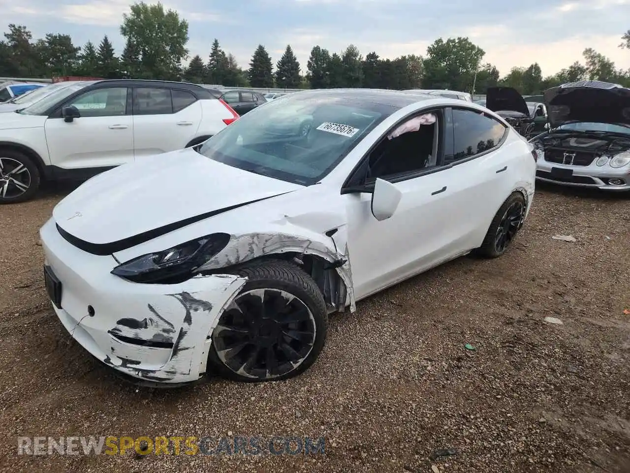 1 Photograph of a damaged car 7SAYGDEE2PF765414 TESLA MODEL Y 2023