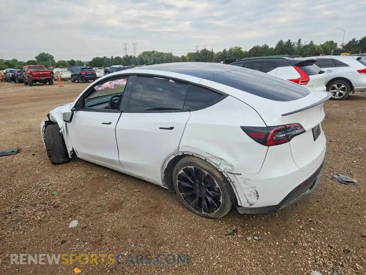 2 Photograph of a damaged car 7SAYGDEE2PF765414 TESLA MODEL Y 2023