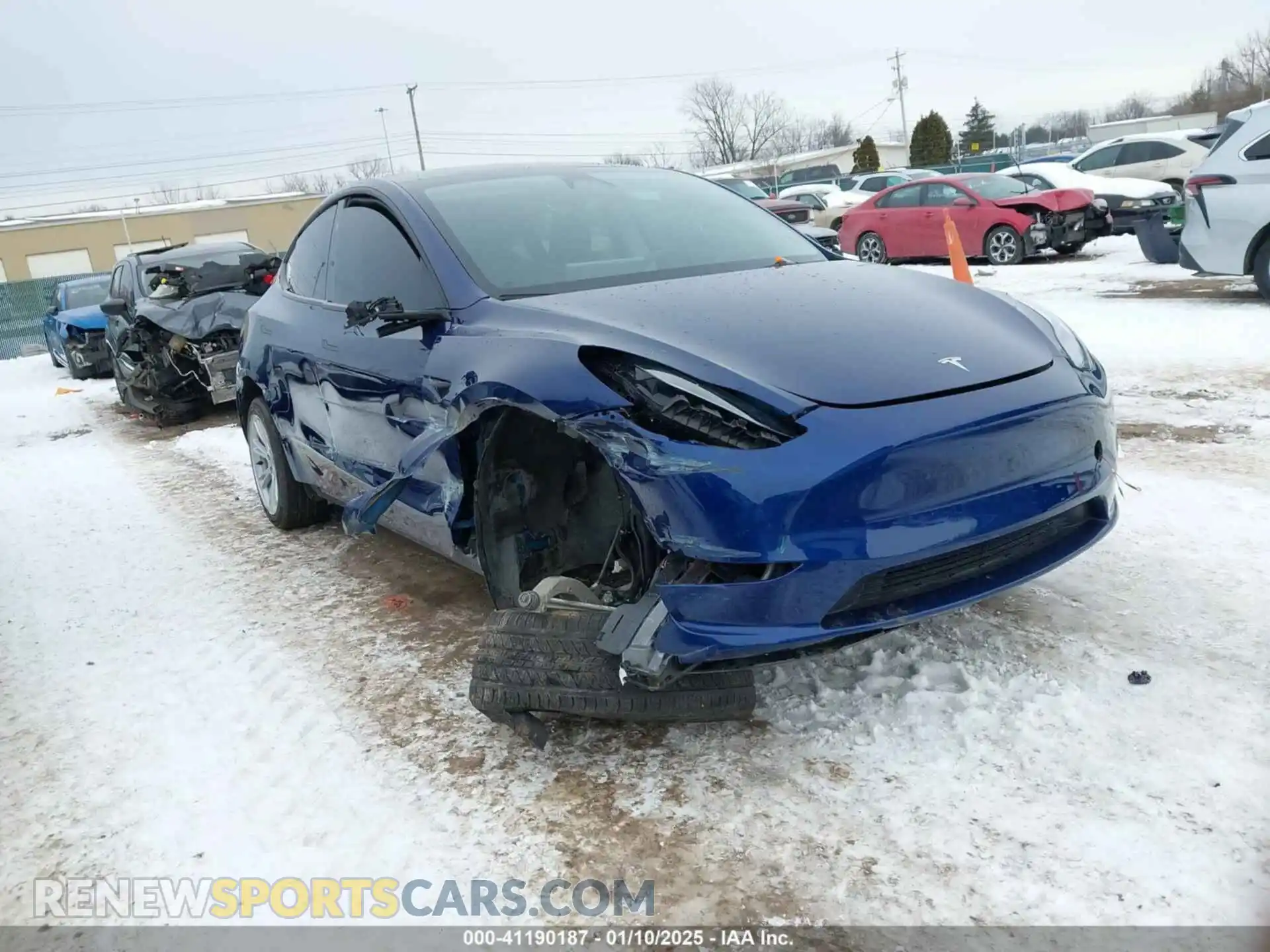 1 Photograph of a damaged car 7SAYGDEE2PF837373 TESLA MODEL Y 2023
