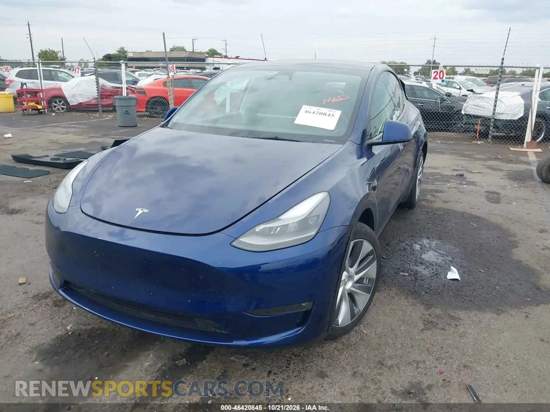 2 Photograph of a damaged car 7SAYGDEE2PF936131 TESLA MODEL Y 2023