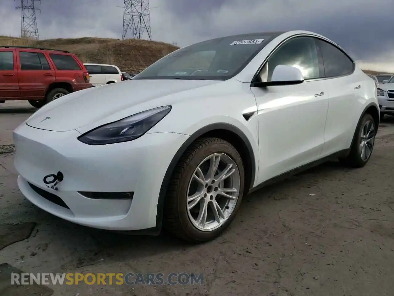 1 Фотография поврежденного автомобиля 7SAYGDEE2PF968626 TESLA MODEL Y 2023
