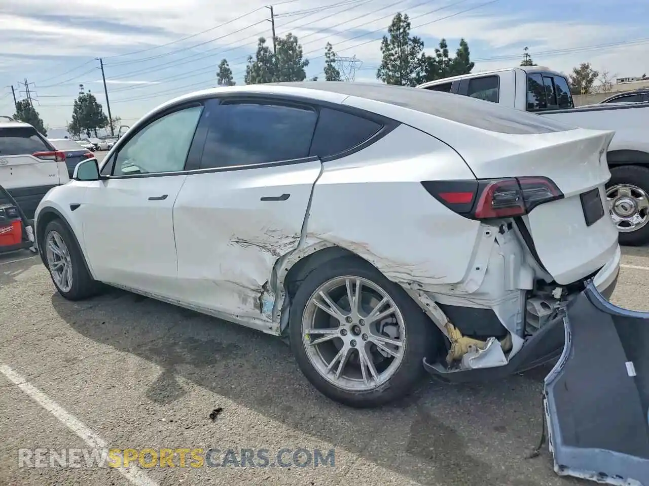 2 Photograph of a damaged car 7SAYGDEE3PA030132 TESLA MODEL Y 2023