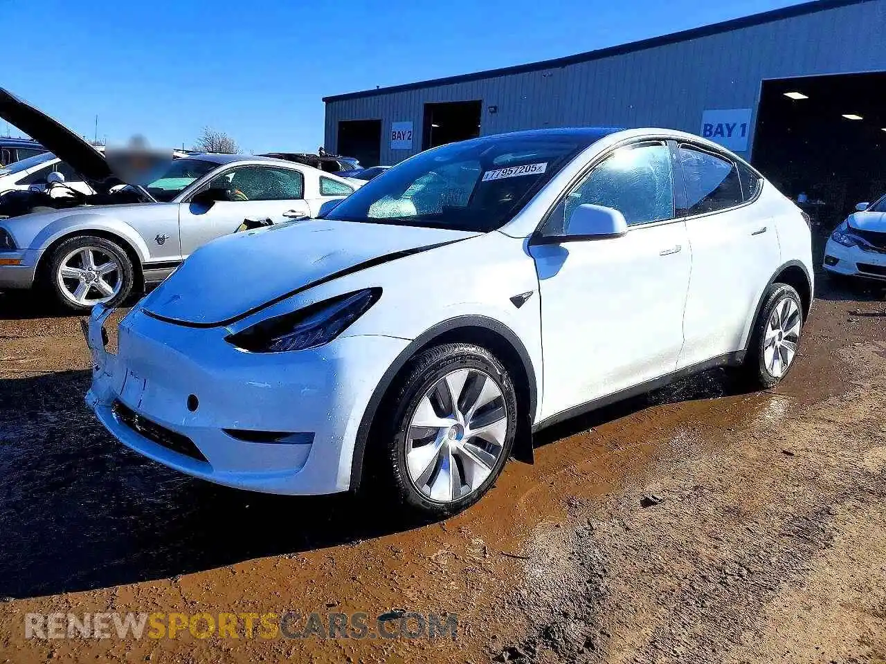 1 Photograph of a damaged car 7SAYGDEE3PA041020 TESLA MODEL Y 2023