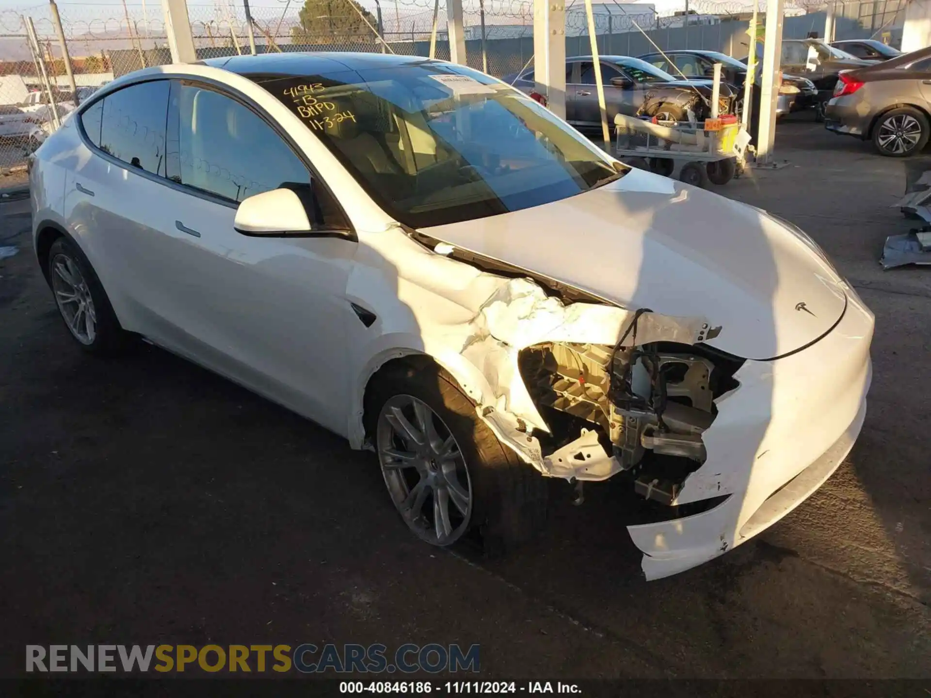 1 Photograph of a damaged car 7SAYGDEE3PA124530 TESLA MODEL Y 2023